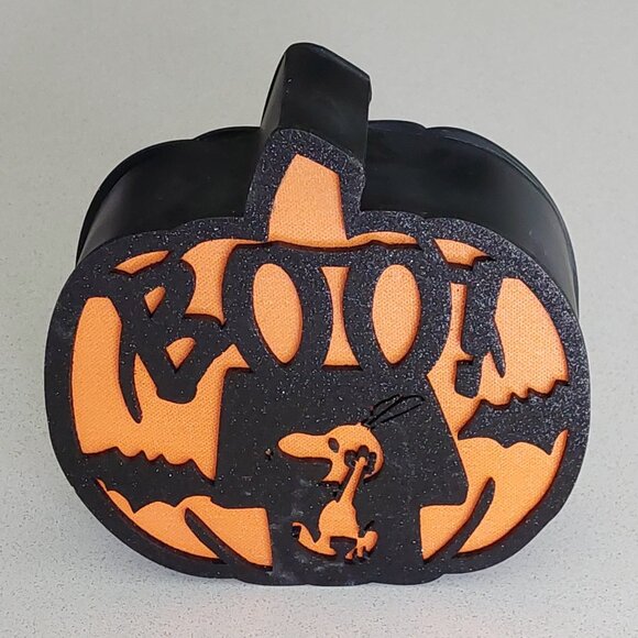 Roman Peanuts Snoopy's Doghouse Boo! Pumpkin LED Halloween Decor - Picture 1 of 14